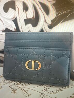 Baby Blue Card Holder Wallet